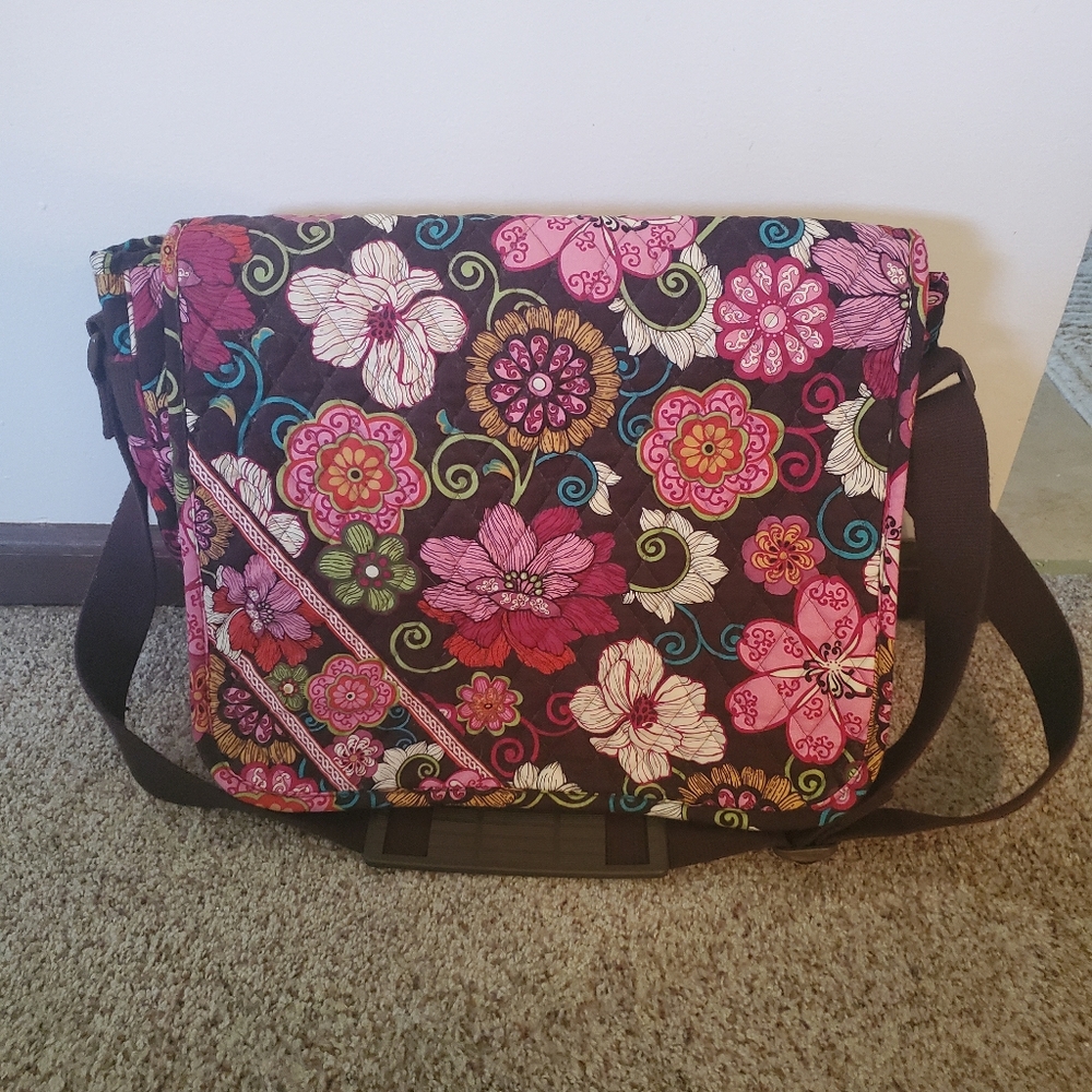 Vera Bradley Mod Floral Pink Laptop Bag